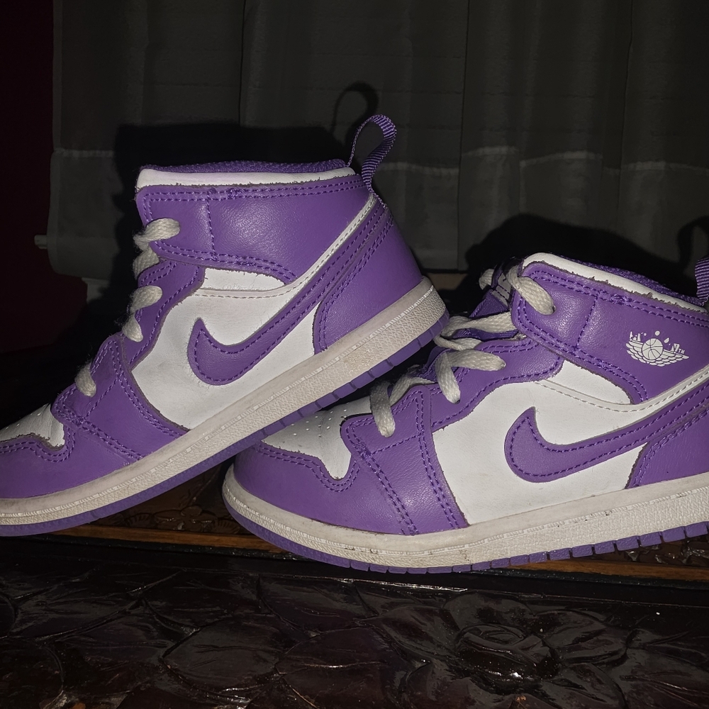 Children's Nike Air Jordan 1 Mid Purple Venom